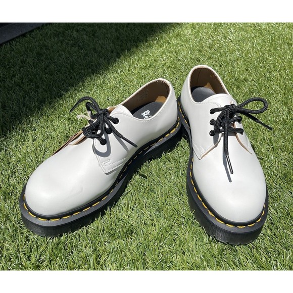 Dr Martens 1461 BEX SMOOTH White LEATHER OXFORD Unisex SHOES Size 5 US M - Picture 7 of 14